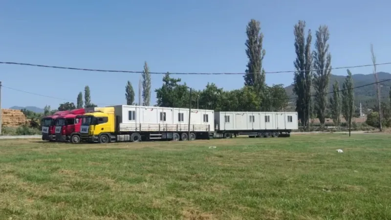 AFAD konteynerleri Sındırgı’da AFAD konteynerleri Sındırgı’da