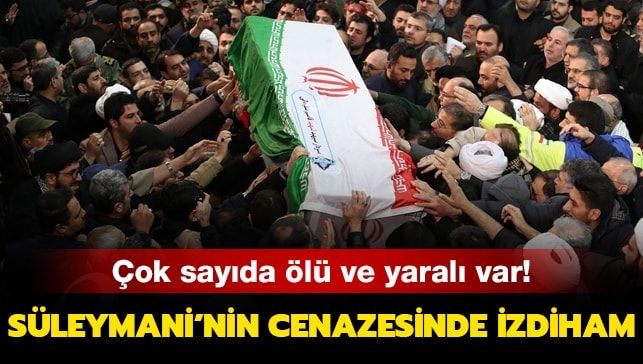 Süleymani’nin cenazesinde izdiham! Ölenler var