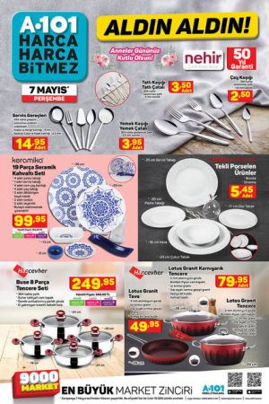 7 Mayıs A101 Aktüel ürünler kataloğu, A101 indirimli ürünler kataloğu