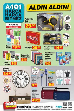 7 Mayıs A101 Aktüel ürünler kataloğu, A101 indirimli ürünler kataloğu