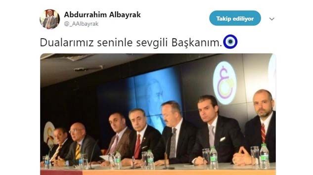 Abdurrahim Albayrak’tan Mustafa Cengiz’e destek