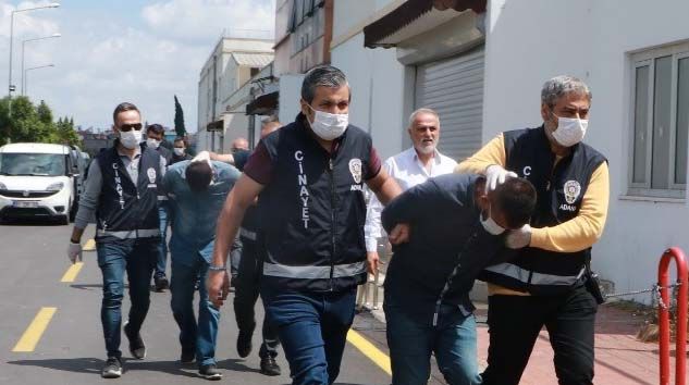Adana’da Mehmet Ali Seyhan’ın katil zanlıları adliyeye sevkedildi