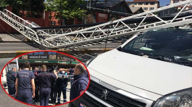 Tatbikatta merdiven kırıldı, iki itfaiye eri yaralandı