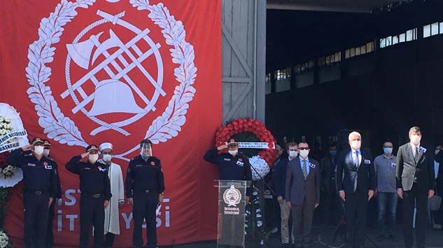 Hayatını kaybeden itfaiye erleri için tören düzenlendi