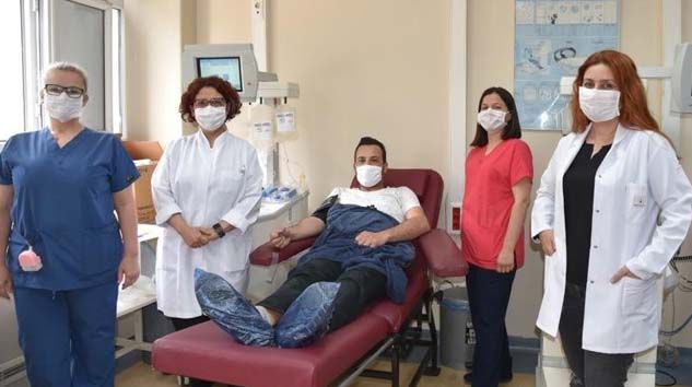 Koronayı yenip plazma bağışladı