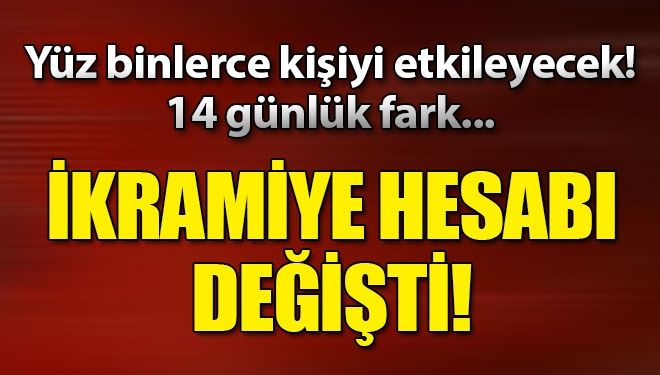 Kamuda ikramiye hesabı değişti!