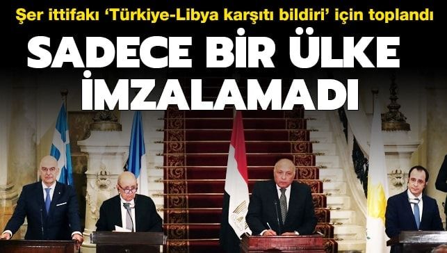 Türkiye ve Libya karşıtı bildiriye İtalya imza atmadı