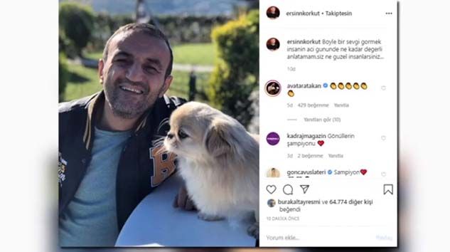 Köpeğinin öldüğünü öğrenen Ersin ne dedi?