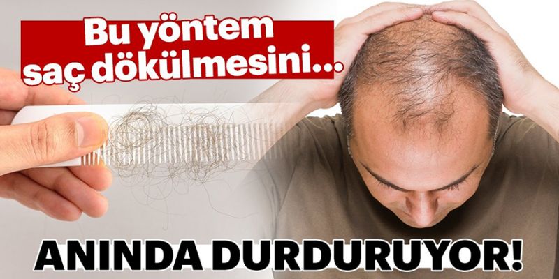 Saç dökülmesini durduruyor!