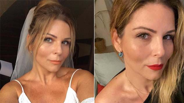 Pelin Öztekin gelinliği giydi