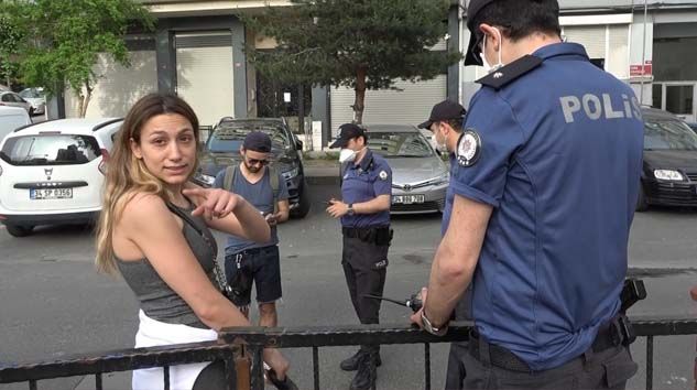 Cezayı yiyen kadın muhabiri tehdit etti