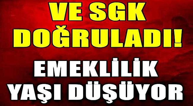 Sgk Doğruladı Emeklilik Yaşı Düşüyor!