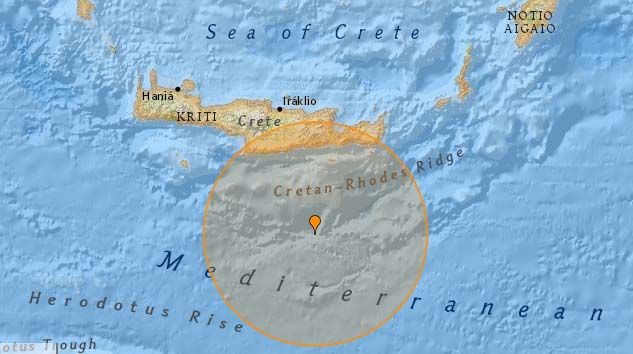 Akdeniz’de 5.6 büyüklüğünde deprem