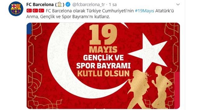 Barcelona, 19 Mayıs’ı kutladı