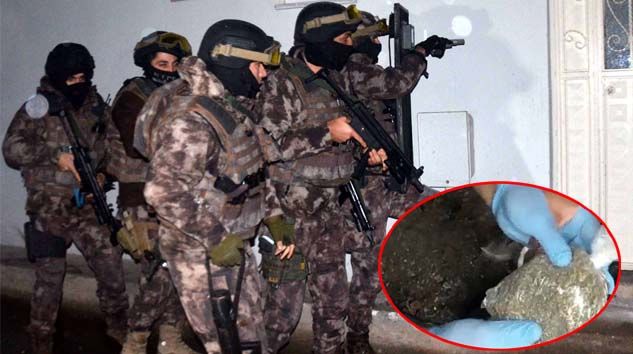 Taşın altından bile uyuşturucu çıktı