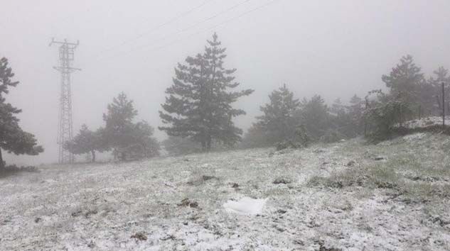 Karabük’e kar yağdı