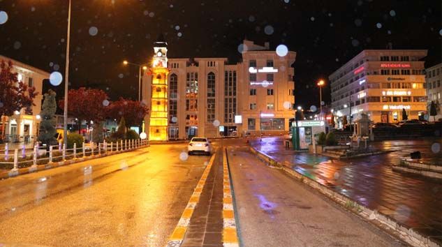 Mayıs ayında Yozgat’a da kar yağdı