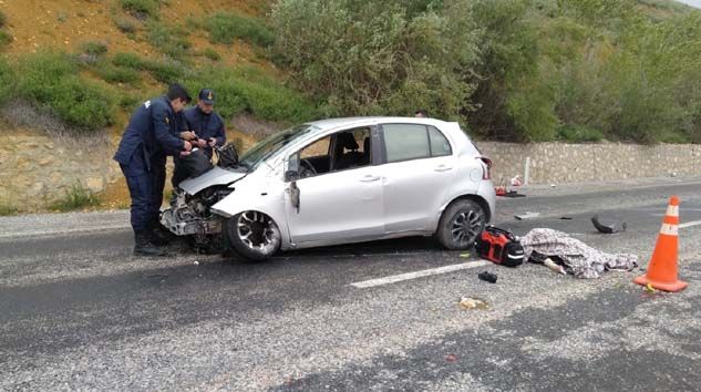 Kaza yapan Ufuk Akkaya hayatını kaybetti