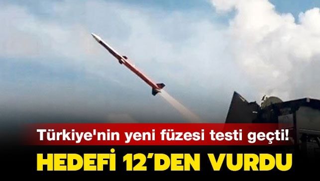 Milli füze Gökdoğan testi geçti