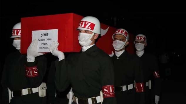 İdlib şehidi Teğmen Tatar’ın naaşı Elazığ’da getirildi