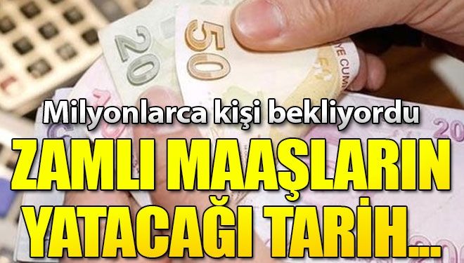 Emeklilerin zamlı maaşı