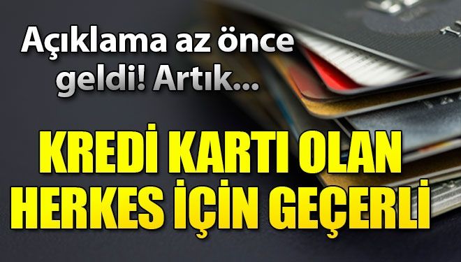 Son dakika… Kredi kartı kulananlar