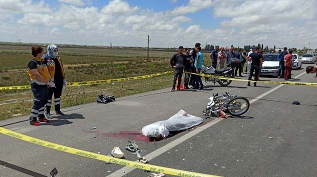 Aksaray’da motosiklet sürücüsü Yunus Emre Güneş hayatını kaybetti
