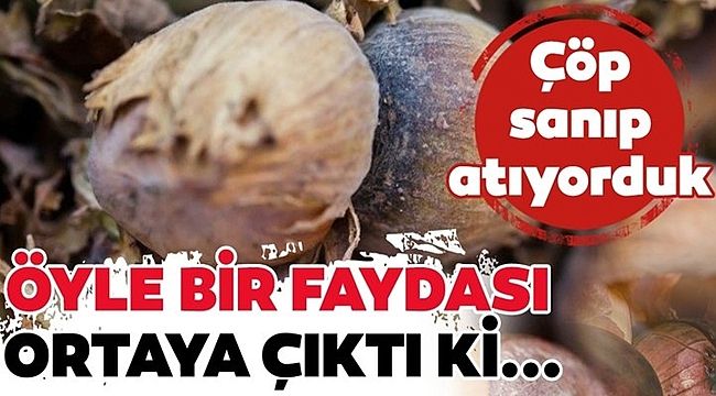 Kabuğunu sakın çöpe atmayın