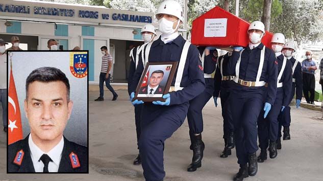 Kalp krizi geçiren Uzman Çavuş Şahin Keser toprağa verildi