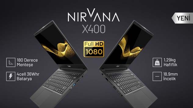 180 derece açılan Casper Nirvana X400 piyasaya çıktı