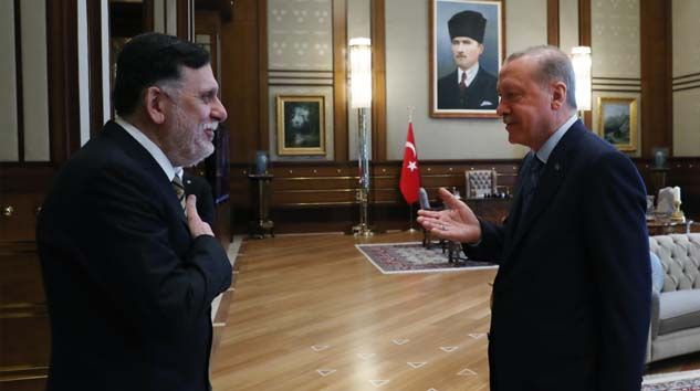 Cumhurbaşkanı Erdoğan, Fayiz Es-Serrac’ı kabul etti