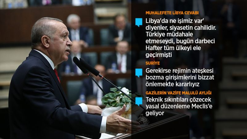 Cumhurbaşkanı Erdoğan: Hafter’e hak ettiği dersi vermekten asla geri durmayacağız