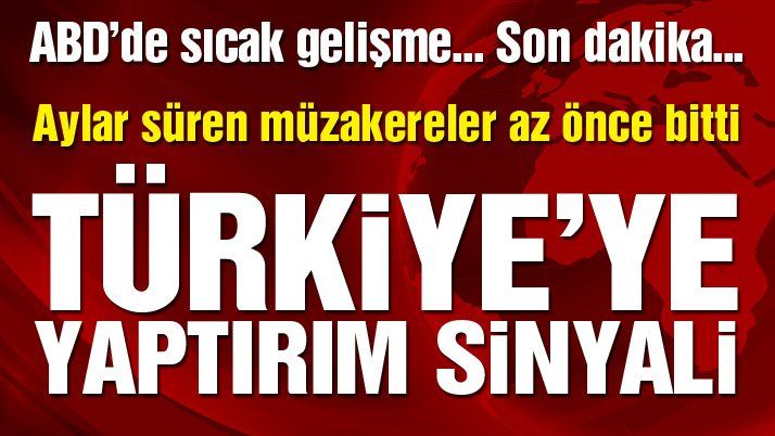 Türkiye’ye Yaptırım Sinyali