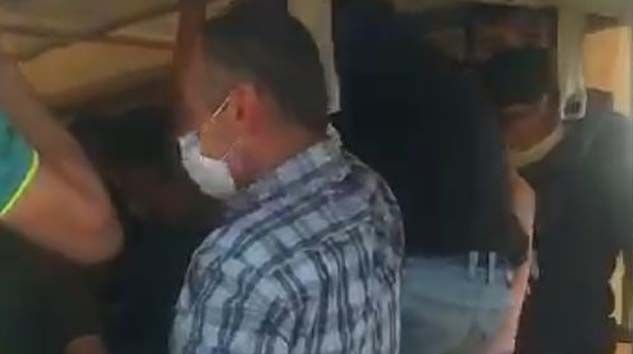 24 kişinin bulunduğu araca 78 bin 750 lira ceza yazıldı