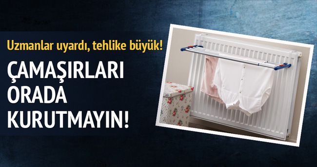 Evin içerisine çamaşır asmak sağlığı tehdit ediyor