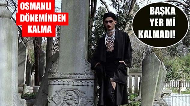 Mezarlıkta klip çeken şahıslar gözaltına alındı