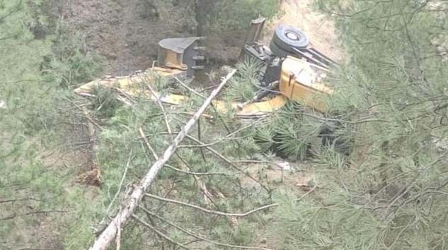 Harmancık’ta iş makinesi devrildi: 1 ölü