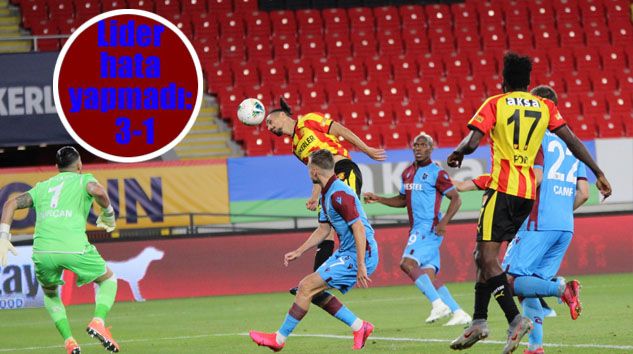 Lider Trabzonspor deplasmanda on kişiyle kazandı