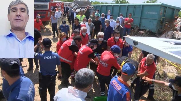 Malatya’daki tren kazasında makinist Mehmet Ulutaş’ın cesedi bulundu