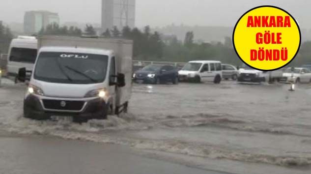 Başkentte sağanak yağış