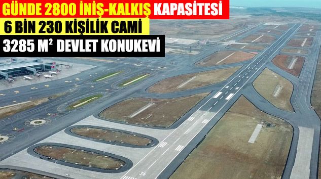 İstanbul Havalimanı’nın iniş kalkış kapasitesi 120 uçağa çıktı