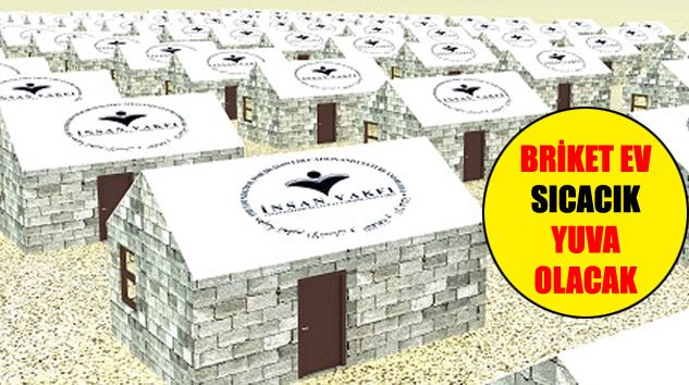 İNSAN VAKFI’NDAN İDLİB’TE BRİKET EV PROJESİ