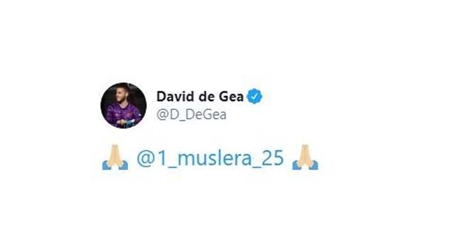David de Gea’dan Muslera’ya geçmiş olsun mesajı