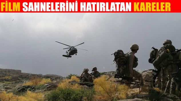 5 teröristin etkisiz hale getirildiği operasyonun görüntüleri