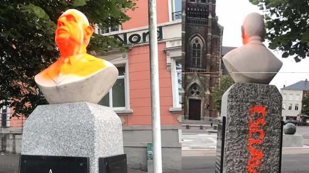 Fransa’da eski Cumhurbaşkanı de Gaulle’un büstüne saldırı