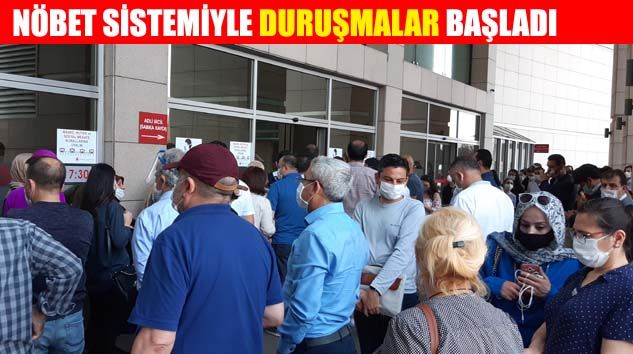 İstanbul Adalet Sarayı önünde uzun kuyruklar oluştu