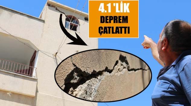 Şanlıurfa depreminde bazı evler hasar gördü