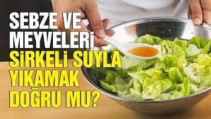 Sebze ve meyveleri böyle yıkayın!