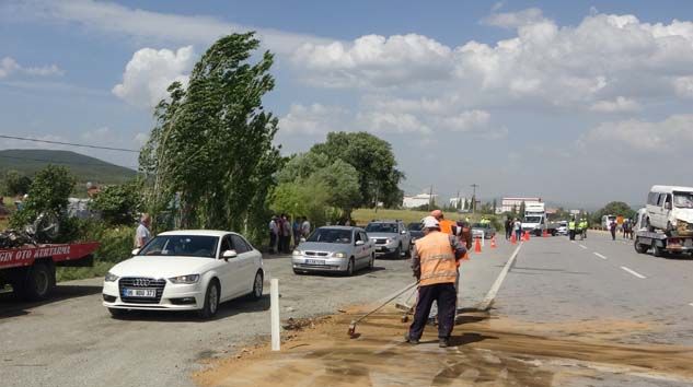 20 yaşındaki motosiklet sürücüsü Yasin Bayram Bulut kazada hayatını kaybetti