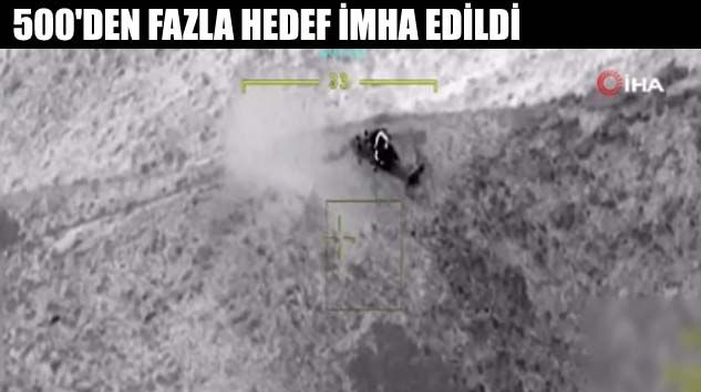 Yerli ve milli silahlarla teröristlere ağır darbe